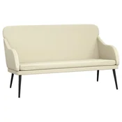 Vidaxl Klop krem 110x76x80 cm umetno usnje