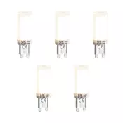 Komplet 5 zatemljivih LED žarnic G9 s 3 stopnjami zatemnitve, opal, 4,5 W, 500 lm, 4000 K