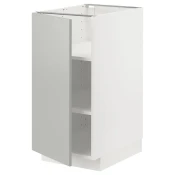 METOD Podni element s policama, bela/Havstorp svetlosiva, 40x60 cm