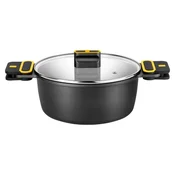 Casserole dish with lid, aluminum, 32cm/8.3L, Daily Pro - BRA