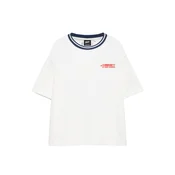 Pull&Bear Majica STWD COMMUNITY PLAYER mornarska / rdeča / bela