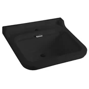 WALDORF Ceramic Washbasin 60x55cm, black matt - Črna - 60x55 cm - Kerasan - WALDORF - 24 - Keramika - Retro - 600 - 550 - 14