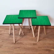 Hanah Home Set klub stocica 3Shp212, 3 komada, Siva