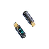 INF 240W TYPE-C ženski na TYPE-C moški adapter s prikazovalnikom - 2 kosa, (5000291460)