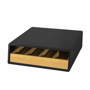 SoBuy SoBuy kavne kapsule čajne vrečke predal škatla imetnik kabinet v črni barvi v skandinavskem slogu, (20815018)