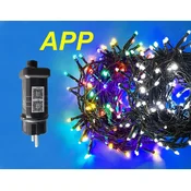 Multistore.si Novoletne lučke 240 LED z aplikacijo, bele/multicolor