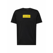 Pamucna majica Calvin Klein za muškarce, boja: crna, s aplikacijom