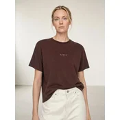 ARMIE Majica The Alexi Logo T-shirt - Brown rjava