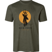 Lovska t-shirt majica SEELAND Buck Fever T-shirt (Pine green melange)