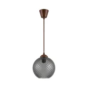 Brilagi - LED luster na sajli R GLASS 1xE27/60W/230V O 18 cm braon/zadimljeno siva