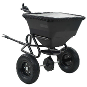 Vidaxl vidaXL Posipalnik soli s kljuko, PVC in jeklo, 45 l, 125 x 74 x 79 cm