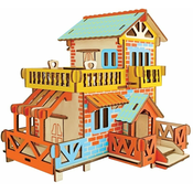 Woodcraft Lesena 3D sestavljanka Podeželska koča