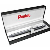Pentel EnerGel gelsko pero BL407 - srebrno 0,7 mm v darilni škatli