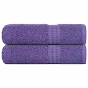 Vidaxl Brisače za tuširanje FROGN 2 kosa vijolične 70x140 cm 360 g/m2