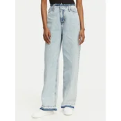 HUGO Jeans hlače Leni 50557022 Svetlo modra Loose Fit