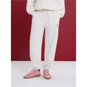 Sinsay - Jogger trenerka od flis materijala - krem