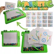 shumee Magnetna tabla za otroke Montessori gumbi sestavljanka pike mozaik