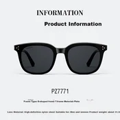 Parzin Unisex naocare za sunce, Crne