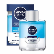NIVEA Men Protect & Care 2 in 1, Losion za poslije brijanja, Normalna koža, 100 ml, Hidratizacija, Osvježavanje, Regenerirajuce, Omekšavanje, Menta, Alcohol Denat., Cyclomethicone,