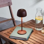 Lindby LED namizna svetilka Arietty, rjava, z možnostjo zatemnitve, IP65 - Dnevna soba/jedilnica - Sodobni - rjavo rjava - Aluminij