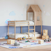 Krov za djecji krevet 60 x 99 x 139,5 cm od masivne borovine