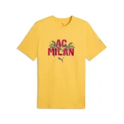 PUMA AC Milan FtblCulture Tee Men, Football, Sunny Yellow/Red, M