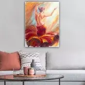Wallity Dekorativna slika na platnu, 70x100cm, Šarena