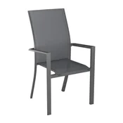 Amatio STOL aluminij svetlo siva, temno siva