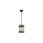 Westinghouse 61180 - Luster na sajli LANGSTON 1xE27/60W/230V borovina