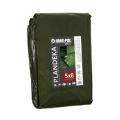 Zaščitna ponjava 5x8m debela zelena 120g/m2 66010