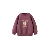MANGO KIDS Majica SUDEXPL svetlo modra / rjava / rdeče vijolična