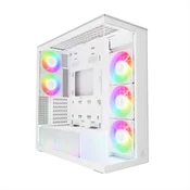 Arctic Cooling Xtender Tempered Glass White (ACPCC00014A, E-ATX belo, 2xUSB3.2, 1xUSB Type-C, RGB, stransko steklo) računalniško ohišje