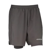 Moške kratke hlače CCM 2 IN 1 Training Short Charcoal XL