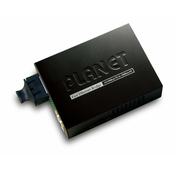 PLANET FT-802 network media converter 100 Mbit/s 1310 nm Multi-mode, Single-mode Black