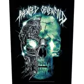 Avenged Sevenfold Mechanical Skull Našitek za šivanje 36 x 30 cm