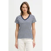 Bombažna kratka majica U.S. Polo Assn. STRIPE V-NECK