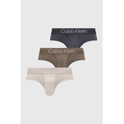 Slip gaćice Calvin Klein Underwear 3-pack za muškarce, boja: zelena
