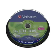 Verbatim Verbatim 700MB odporni CD-RW plošči X12 (Cake 10), odporni proti praskam