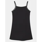 Calvin Klein Jeans Poletna obleka Logo Tape IG0IG02474 Črna Regular Fit
