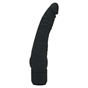 Classic Slim Silicone Vibrator - Črna