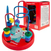 shumee TG50048 spiralne lesene kroglice prepletajoče se mula izobraževalna igrača Montessori