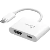 Adapter J5create JCA152 USB-C® za 4K HDMI™ s funkcijo Power Delivery