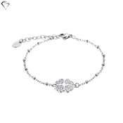 Ženska zapestnica #BRAND Gioielli/Shine/Štiriperesna deteljica z gravuro