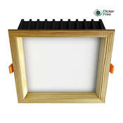 APLED-LED Ugradna SQUARE WOODLINE LED/12W/230V 4000K 17x17 cm masivna borovina