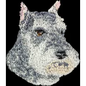 shumee Šnavcer, Šnavcer I - našitek v obliki psa, vezeni našitek, edinstvena dekoracija nahrbtnika znamke Art-Dog