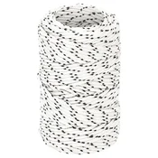 Vidaxl Pletena vrv za čoln bela 2 mm x 50 m poliester