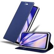 Cadorabo Cadorabo Ohišje, združljivo z Huawei Y6P v klasična temno modra - Zaščitni ovitek z magnetnim zapiranjem, stoječo funkcijo in režo za kartice, (20563916)
