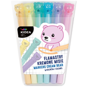 Pastelni flomasteri Kidea - Medvjedici, 6 boja