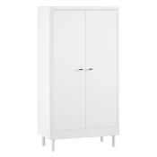 Bela otroška garderobna omara iz masivne bukve 100x190x55 cm Forrest – Vipack