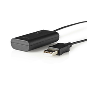 Brezžični avdio oddajnik NEDIS/ Bluetooth 3.0/ do 2 slušalki/ 3,5 mm jack/ USB/ črn
